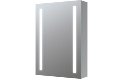 Front-Lit Mirror Cabinet Par Sands 500mm 1 Door Front-Lit LED Mirror Cabinet TTSO106297