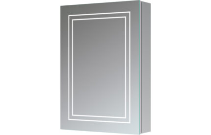 Front-Lit Mirror Cabinet Carne 500mm 1 Door Front-Lit LED Mirror Cabinet TTSO106299