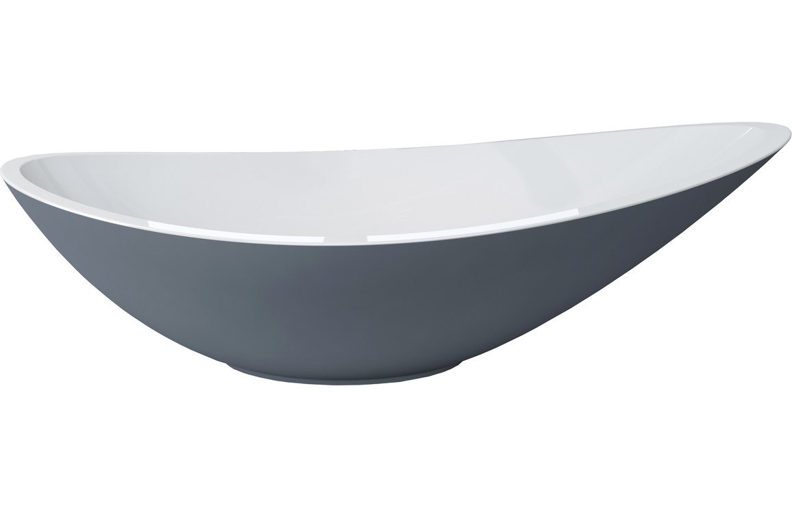 Countertop/Vessel Washbowl Woolacombe 564x323mm 0TH Resin Washbowl - Grey TTSO100512