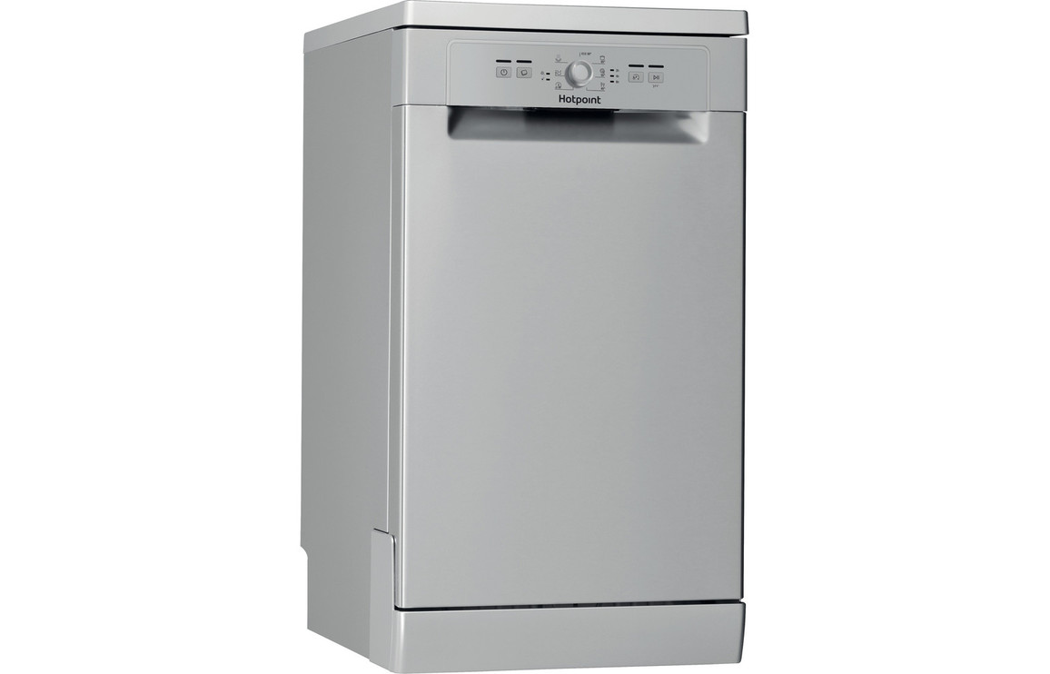 Slimline Dishwasher Hotpoint HSFE 1B19 S UK N F/S 10 Place Slimline Dishwasher - Silver LHO6210