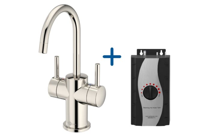 Mixer Tap InSinkErator FHC3010 Hot/Cold Water Mixer Tap & Standard Tank - Polished Nickel AIS615