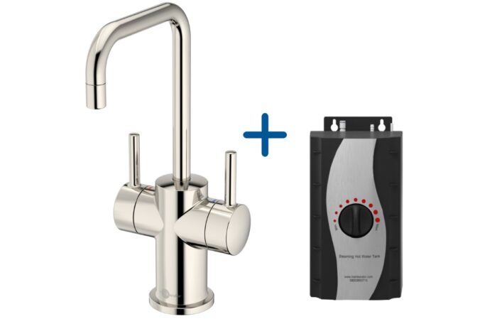 Mixer Tap InSinkErator FHC3020 Hot/Cold Water Mixer Tap & Standard Tank - Polished Nickel AIS623