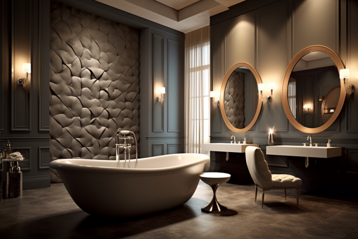 Bathroom with nice Balancing Functionality and Aesthetics in Bathroom Design
