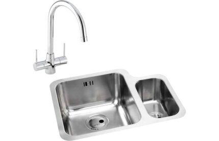 Undermount Abode Matrix 1.5B LHMB Undermount St/Steel Sink & Nexa Tap Pack ABDP0037