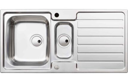 Inset Abode Neron 1.5B & Drainer Inset Sink - St/Steel AW5113