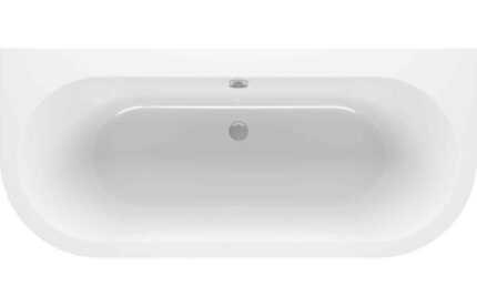 Back To Wall Bath Godrevy Back To Wall SUPERCAST 1700x750x600mm 0TH Bath w/Legs TTSO105669