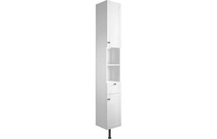 2 Door Tall Unit Church Cove 300mm 2 Door Tall Unit - Satin White Ash TTSO96083