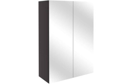 Mirrored Unit Cadgwith Cove 500mm Mirrored Wall Unit - Matt Graphite Grey TTSO103365