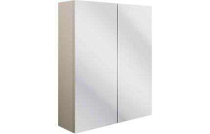 Mirrored Unit Church Cove 600mm 2 Door Mirrored Wall Unit - Matt Latte TTSO106180