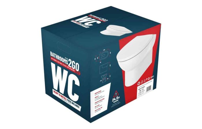 //2Go Rimless Back To Wall WC & Soft Close Seat TTSO108879 - Image 3