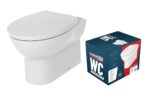 Back to Wall Pan & Seat //2Go Rimless Back To Wall WC & Soft Close Seat TTSO108879