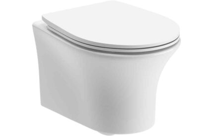Wall Hung Pan & Seat Breakwater Rimless Wall Hung WC & Soft Close Seat TTSO104937