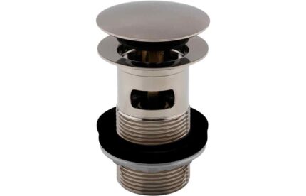 Waste Vema Slotted Push Button Waste - Stainless Steel DITW0114