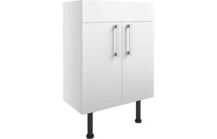 Basin Unit (No Top) Cadgwith Cove 600mm Basin Unit - White Gloss TTSO2617
