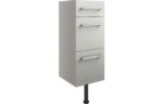 3 Drawer Unit Cadgwith Cove 300mm 3 Drawer Unit - Light Grey Gloss TTSO2627