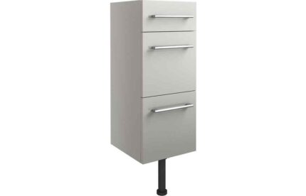 3 Drawer Unit Cadgwith Cove 300mm 3 Drawer Unit - Light Grey Gloss TTSO2627