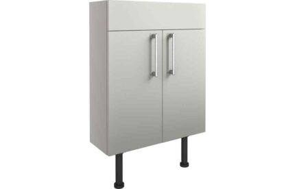 Slim Basin Unit (No Top) Cadgwith Cove 600mm Slim Basin Unit - Light Grey Gloss TTSO2632
