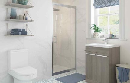 Pivot Sands 900mm Pivot Door - Chrome TTSO101417