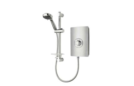 Electric Shower Triton Aspirante 9.5kW Contemporary Electric Shower - Brushed Steel DICE0042